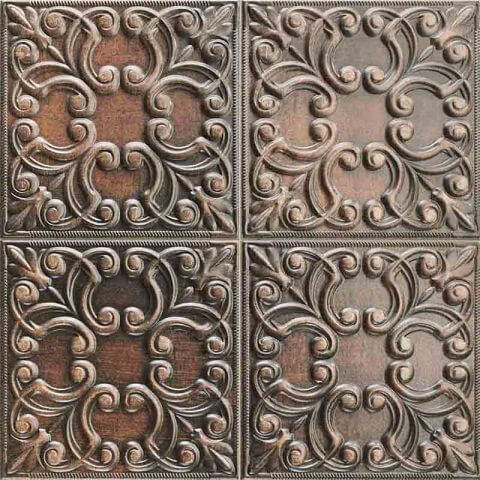 Decobella Tin Tile Copper 442x442mm_Stiles_Product_Image