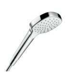 26814400 Hansgrohe Croma E White Chrome Hand Shower 110mm_Stiles_Product_Image