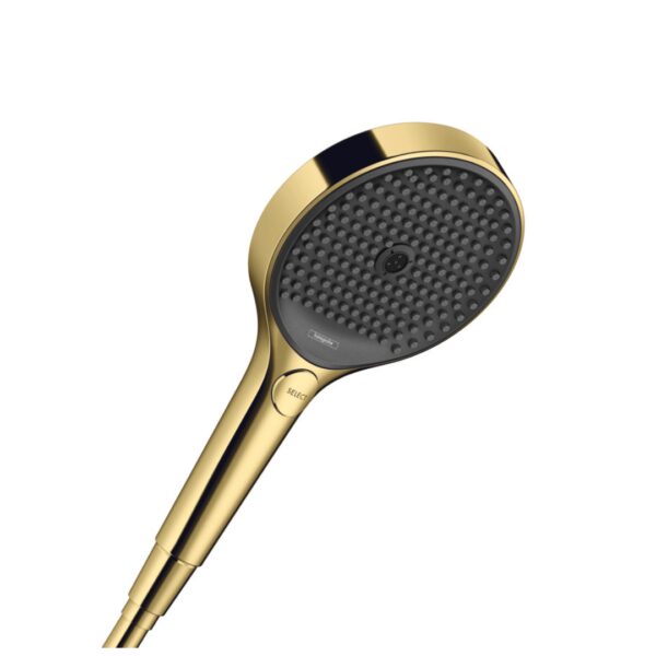 26864990 Hansgrohe Rainfinity Polished Gold Optic Hand Shower 130mm_Stiles_Product_Image
