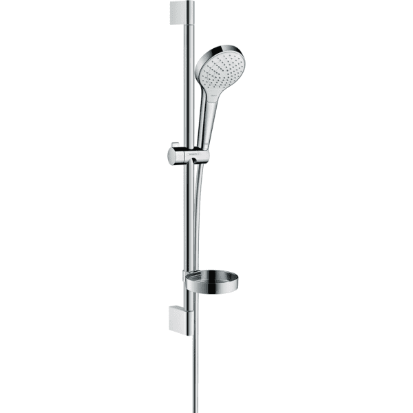 26566400 Hansgrohe Croma Select S White Chrome Shower Rail Set 110mm_Stiles_Product_Image
