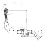 58115180 Hansgrohe Exafill S Basic Bath Set for Standard Tubs_Stiles_TechDrawing_Image