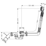 58116180 Hansgrohe Exafill S Basic Bath Set for Special Bath Tubs_Stiles_TechDrawing_Image