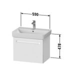 N14282049490000 Duravit No1 Graphite Vanity 590mm_Stiles_TechDrawing_Image