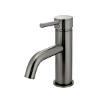 MB03 PVDGM Meir Round Curved Gun Metal Basin Mixer_Stiles_Product_Image