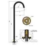 MB06 Meir Round Matt Black Freestanding Bath Spout_Stiles_TechDrawing_Image