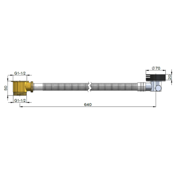 MP04-FO-C Meir Bath Filler with OverFlow_Stiles_TechDrawing_Image