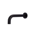 MS05 Meir Round Curved Matt Black Wall Bath Spout_Stiles_Product_Image 2