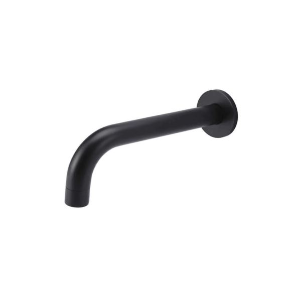 MS05 Meir Round Curved Matt Black Wall Bath Spout_Stiles_Product_Image
