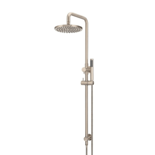 MZ0704-R-CH Meir Round Champagne Combination Shower Rail Set 200mm _Stiles_Product_Image