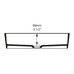 V+A Ios 54 White Gloss Counter Top Basin 362x540x125mm_Stiles_TechDrawing_Image3