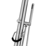 Jee-O Original 02 Brushed Stainless Steel Freestanding Shower and Hand Shower_Stiles_Product_Image3