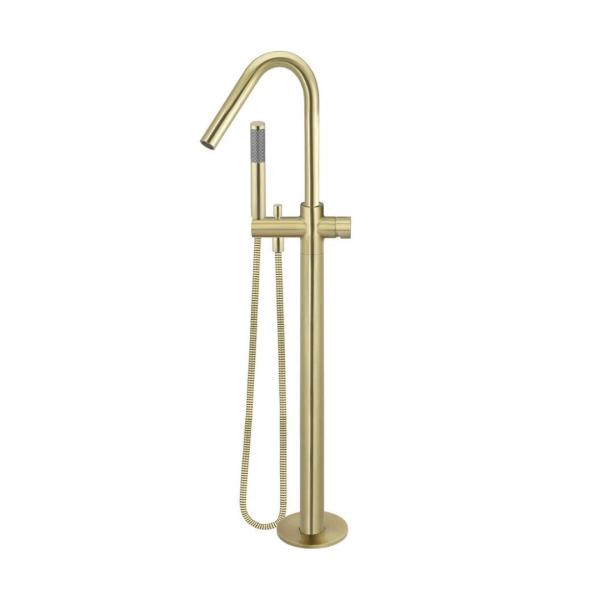MB09PN-PVDBB Meir Round Tiger Bronze Pinless Freestanding Bath Spout and Hand Shower_Stiles_Product_Image