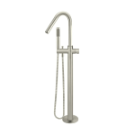 MB09PN-PVDBN Meir Round Brushed Nickel Pinless Freestanding Bath Spout and Hand Shower_Stiles_Product_Image