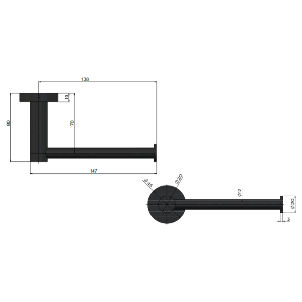 MR02-R-CH Meir Round Champagne Toilet Roll Holder_Stiles_TechDrawing_Image