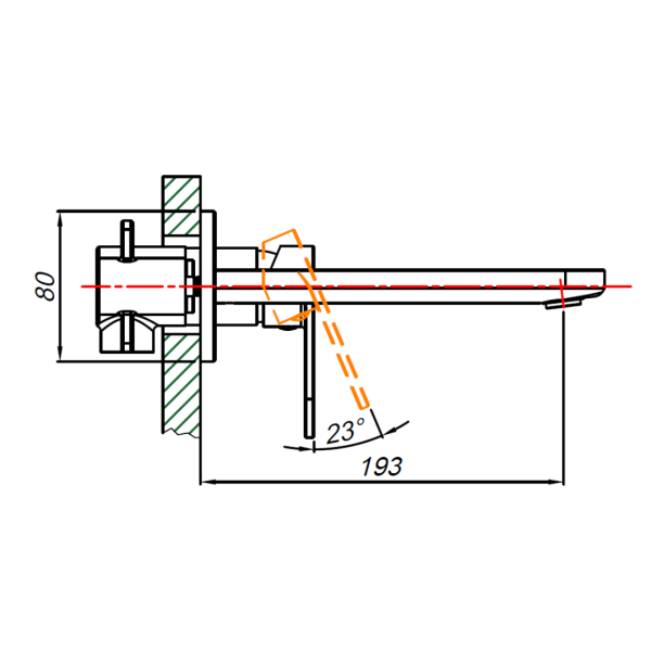 BA00014 Blutide Bay Concealed Basin Mixer with Spout_Stiles_TechDrawing_Image2