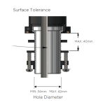 MK03PD-PVDBB Meir Round Tiger Bronze Paddle Handle Kitchen Mixer_Stiles_TechDrawing_Image 3