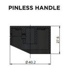 MK03PN-PVDGM Meir Round Gun Metal Pinless Handle Kitchen Mixer_Stiles_TechDrawing_Image 2