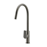 MK17PD-PVDGM Meir Piccola Round Gun Metal Paddle Handle Pull Out Kitchen Mixer_Stiles_Product_Image