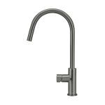 MK17PN-PVDGM Meir Piccola Round Gun Metal Pinless Handle Pull Out Kitchen Mixer_Stiles_Product_Image 2