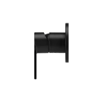 MW03PD-FIN Meir Round Matt Black Paddle Handle Wall Mixer_Stiles_Product_Image 2