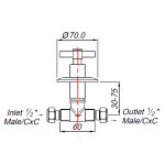 NT0M000 Blutide Gun Metal Undertile stop tap cxc 15mm_Stiles_TechDrawing_Image