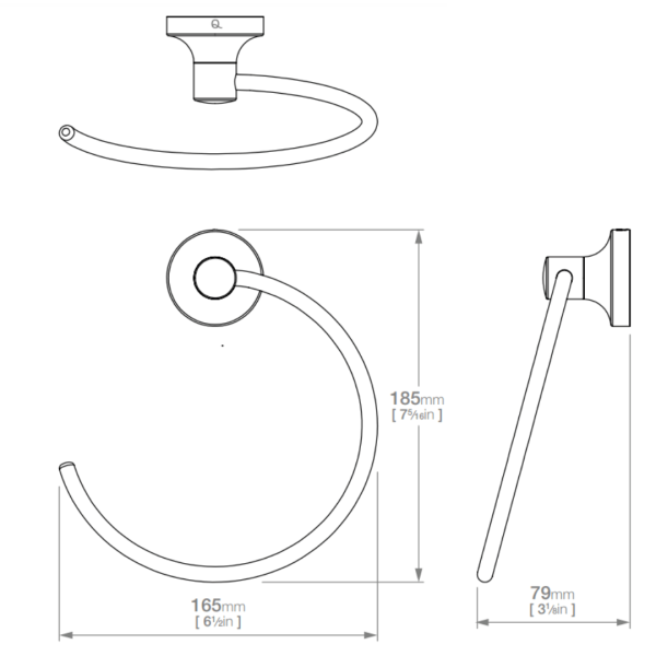 2641 Liquid Red Felicity Open Towel Ring_Stiles_TechDrawing_Image