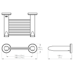 8230 Bathroom Butler 8200 Stainless Steel Soap Rack_Stiles_TechDrawing_Image