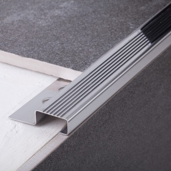 DSS-NOS10.202 Tile & Floor Care Decoline Polished Silver Stair Nosing 10mm_Stiles_Lifestyle_Image