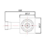 SA01095 Blutide Square Shower Trap_Stiles_TechDrawing_Image