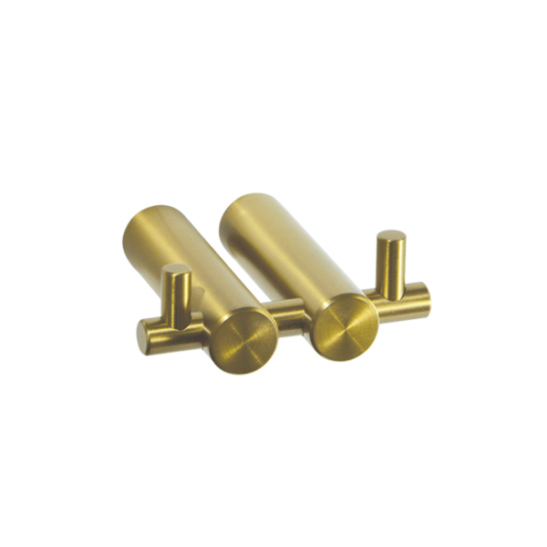 SA08830A Blutide Brushed Brass Double Robe Hook_Stiles_Product_Image