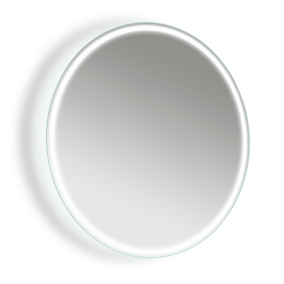 Superlume Focca Uma Round llluminated Mirror 900x900mm - Stiles