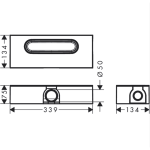 01001180 Hansgrohe uBox Universal Base Set for Standard Installation_Stiles_TechDrawing_Image