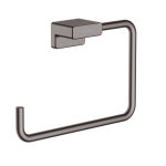 41754340 Hansgrohe AddStoris Brushed Black Chrome Towel Ring_Stiles_Product_Image