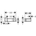 41755000 Hansgrohe AddStoris Double Towel Hook_Stiles_TechDrawing_Image