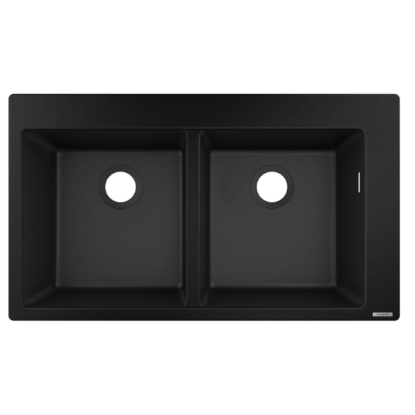 43316170 Hansgrohe S51 Graphite Black S510-F770 Built-in Sink 370:370_Stiles_Product-Image