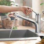 74800003 Hansgrohe Zesis M33 Pull-Out Sink Mixer 150mm_Stiles_Lifestyle_Image2