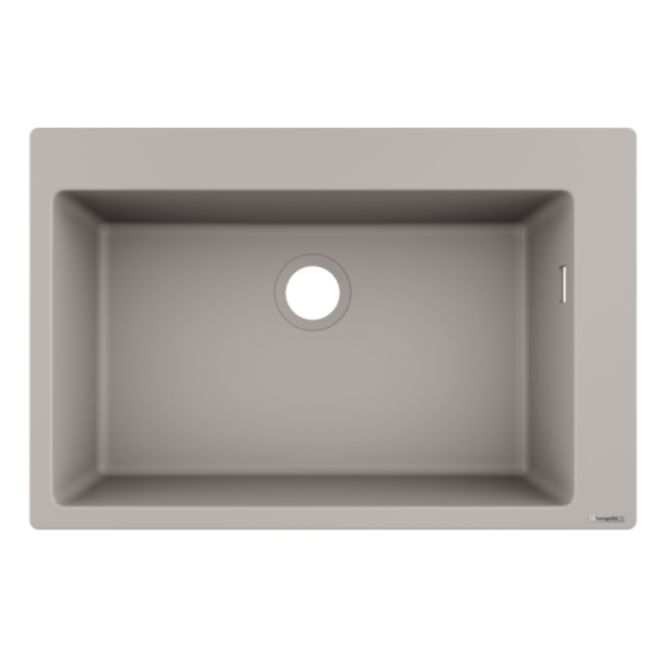 Hansgrohe S51 Concrete Grey Drop-On Sink 510x770x205mm_Stiles_Product_Image