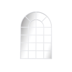 PMM-ARCH-WHI-S Paramount Mirrors Arch Small White Mirror 900x600mm_Stiles_Product_Image