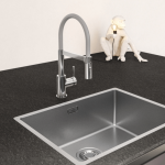 115.0626.087 Franke Maris Lina Grey and Chrome Sink Mixer_Stiles_Lifestyle_Image2