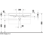 231810 Duravit Happy D2 Basin 1000x505x170mm_Stiles_TechDrawing_Image