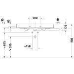 231810 Duravit Happy D2 Basin 1000x505x170mm_Stiles_TechDrawing_Image3