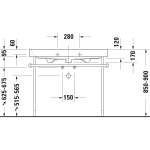 231810 Duravit Happy D2 Basin 1000x505x170mm_Stiles_TechDrawing_Image4