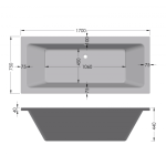 B0000020 Luximo ASP Granada BM32 Built-in Bath 1700x750mm_Stiles_TechDrawing_Image