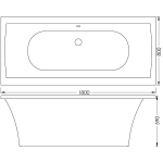 B0000082 Luximo ASP Bergamo Freestanding Skirted Bath 1800x800x590mm_Stiles_TechDrawing_Image