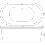 B0000083 Luximo ASP Berlin Freestanding Skirted Bath 1800x950mm_Stiles_TechDrawing_Image