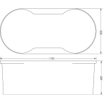 B0000086 Luximo ASP Dundee Freestanding Skirted Bath 1700x800x600mm_Stiles_TechDrawing_Image