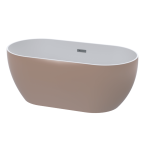 B0000199 Lumino ASP Zala Rose Gold One Piece Freestand Seamless Bath 1440x750x585mm_Stiles_Product_Image