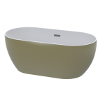 B0000262 Lumino ASP Zala Champagne Gold One Piece Freestand Seamless Bath 1440x750x585mm_Stiles_Product_Image