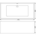 B0000280 Luximo ASP San Luis Freestanding Rectangular Bath 1700x800x600mm_Stiles_TechDrawing_Image