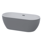 B0000298 Luximo ASP Cowley Matt Grey One Piece Freestanding Bath 1620x730mm_Stiles_Product_Image